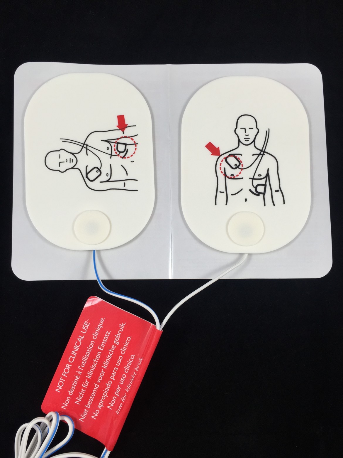 Adult Replacement Defib Training Pads 2 Pair ECG Simulator by DART Sim